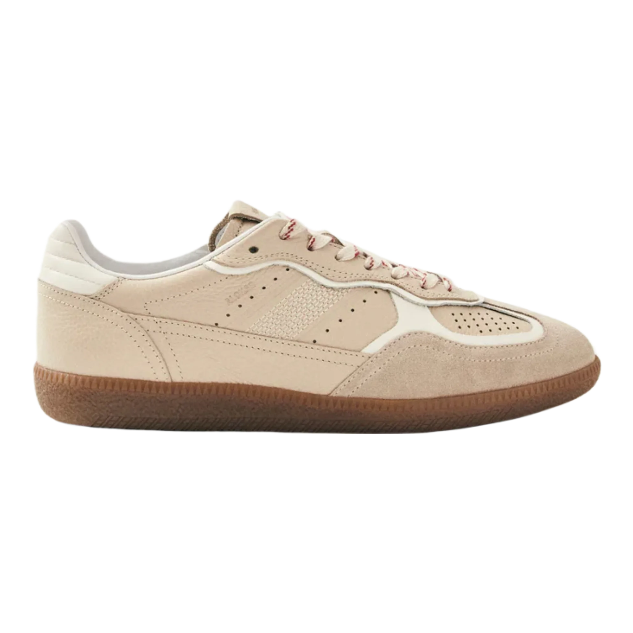 Tb.490 Rife Grain Cream Leather Sneakers