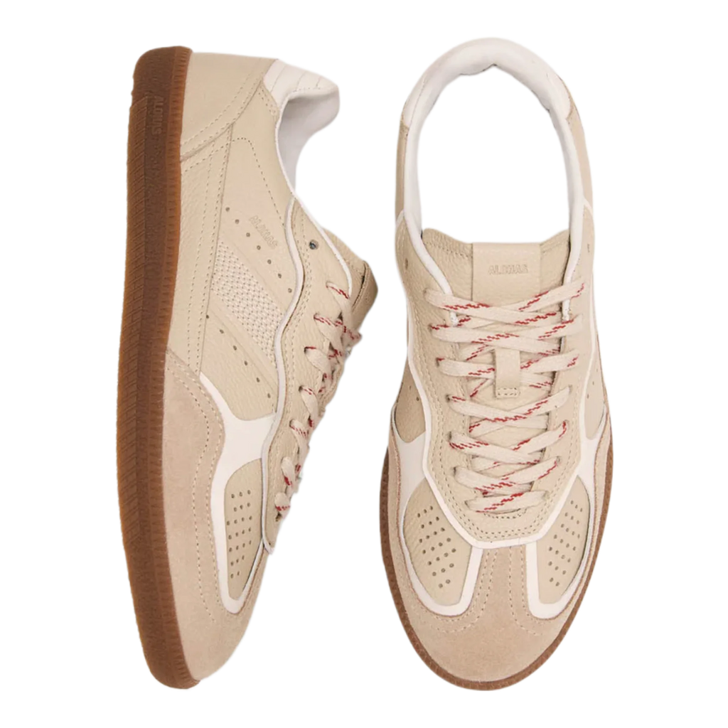 Tb.490 Rife Grain Cream Leather Sneakers
