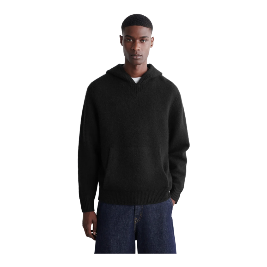 BOILED-CASHMERE HOODIE
