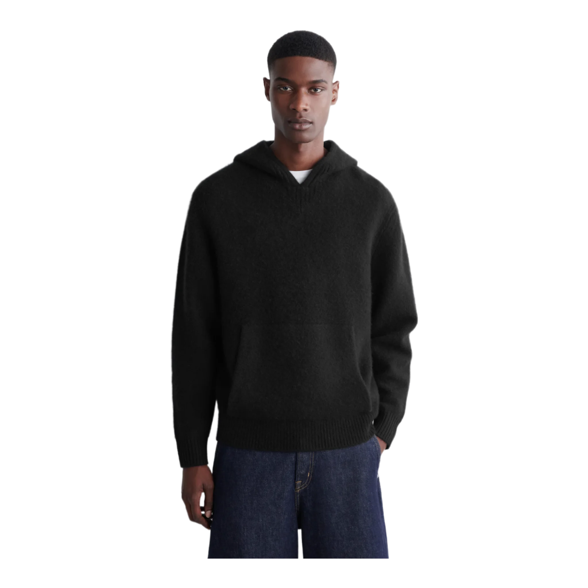 BOILED-CASHMERE HOODIE