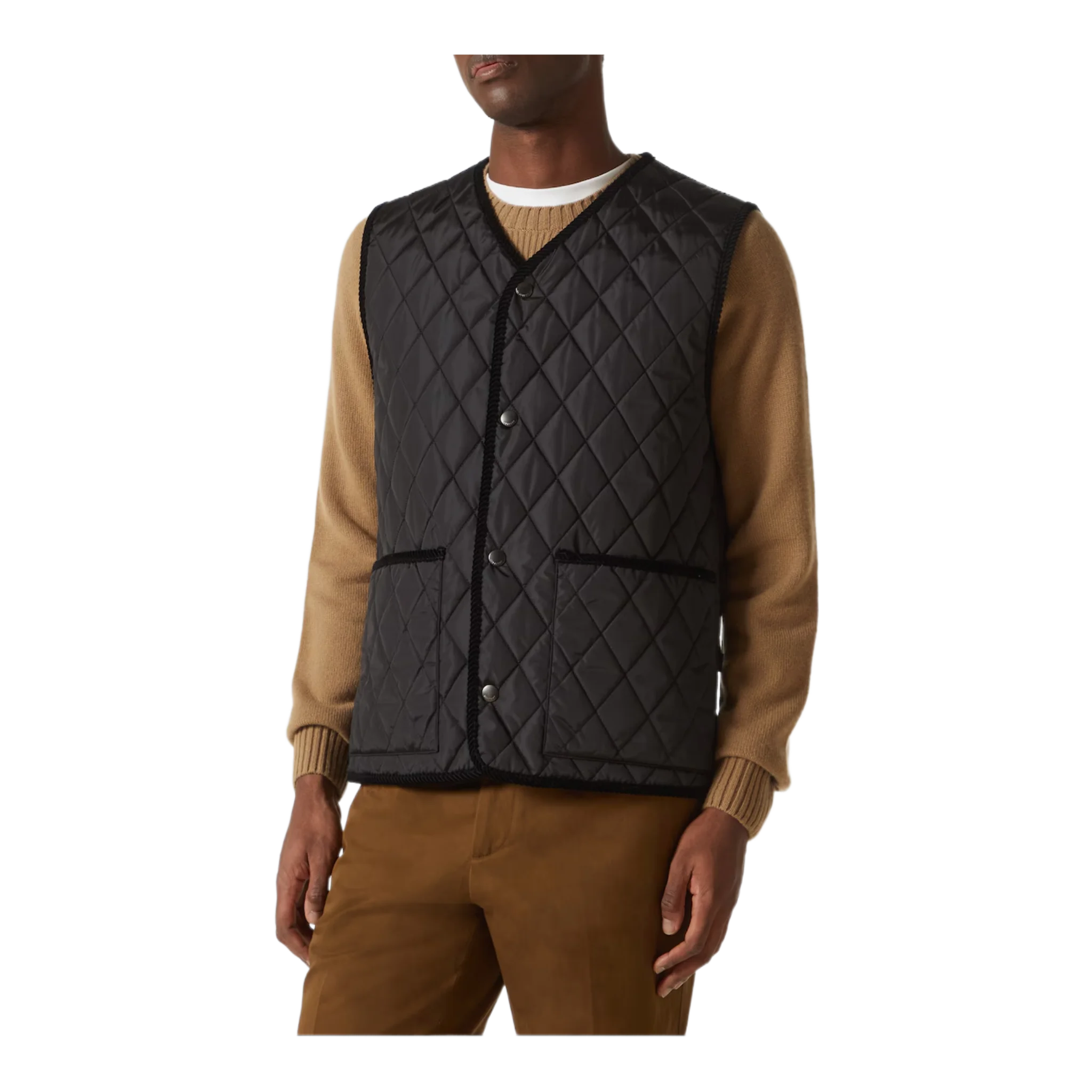 Quilted vest Black