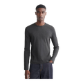SLIM RIBBED COTTON LONG-SLEEVED T-SHIRT
