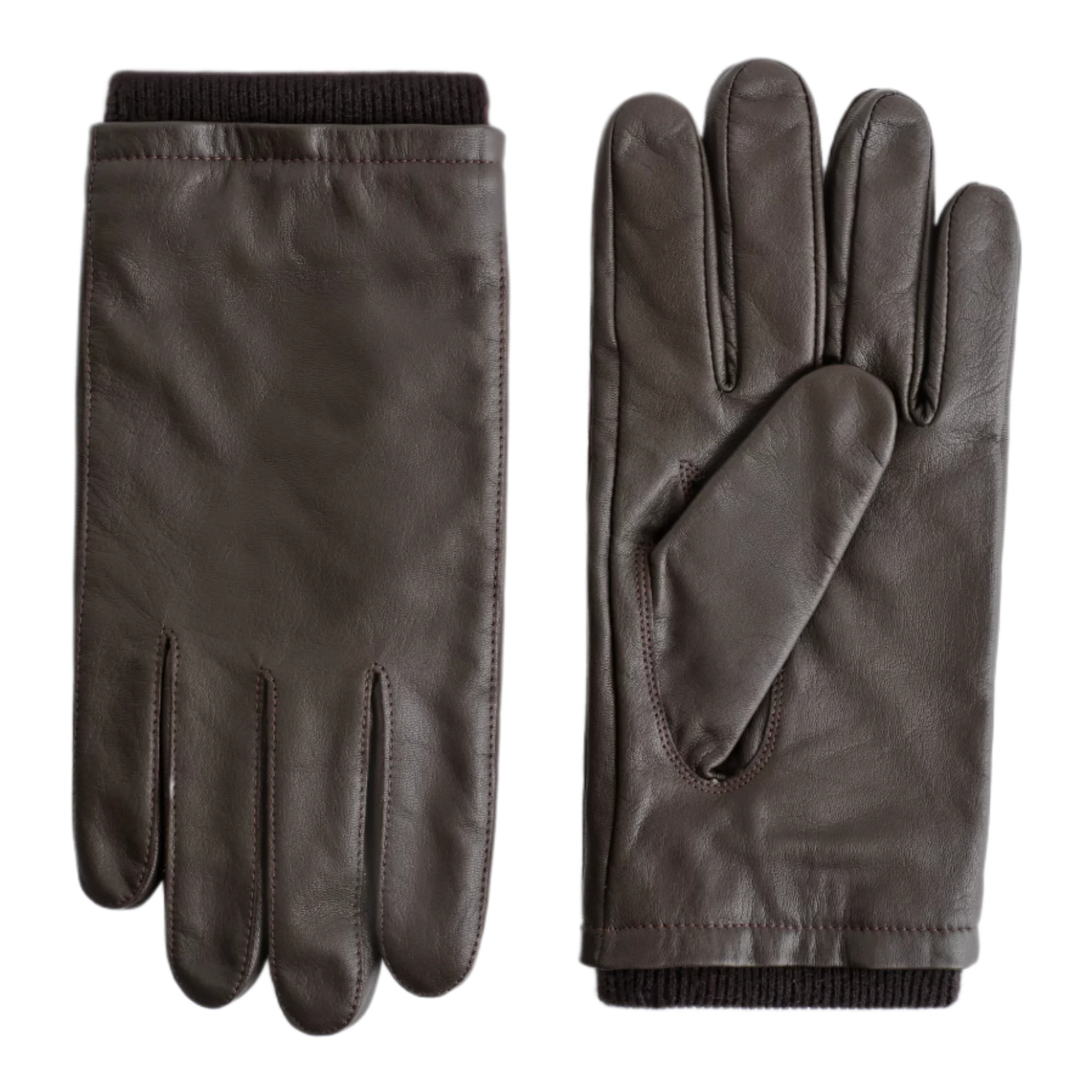 CASHMERE-LINED LEATHER GLOVES