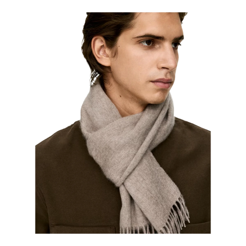 Beige Cashmere Scarf