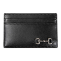 horsebit cardholder black