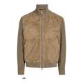 Maparo suede and knit jacket