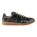 Replica Distressed Cracked-Leather Sneakers