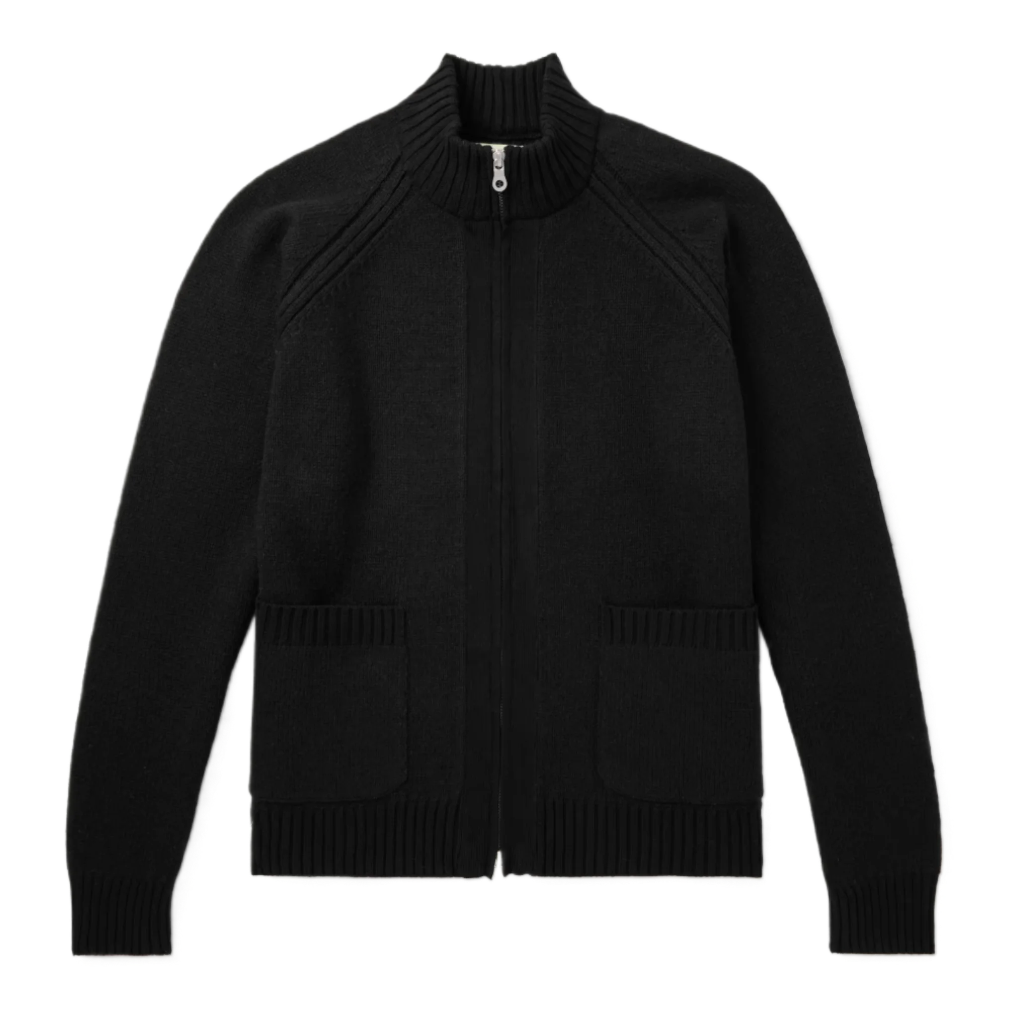 Knitted Zip-Up Cardigan