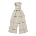 Fringed Checked Wool and Cashmere-Blend Scarf