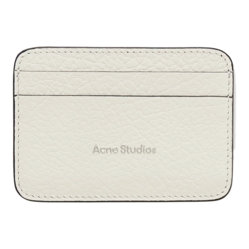 Logo-Print Full-Grain Leather Cardholder