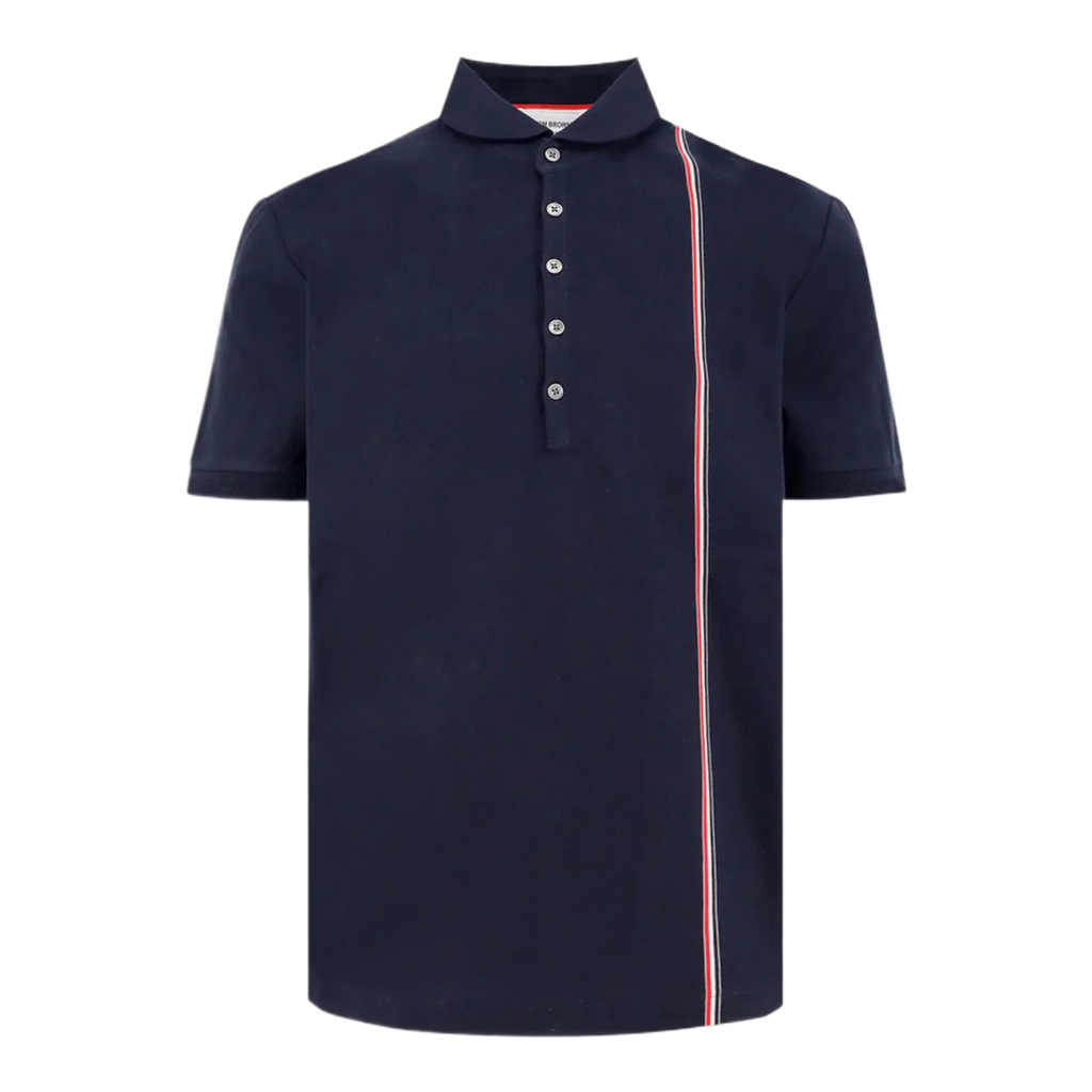 Cotton jersey polo shirt with iconic stripes
