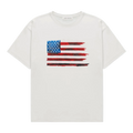 Duke American Flag Vintage White T-Shirt