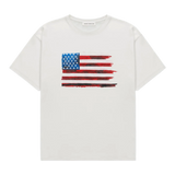 Duke American Flag Vintage White T-Shirt