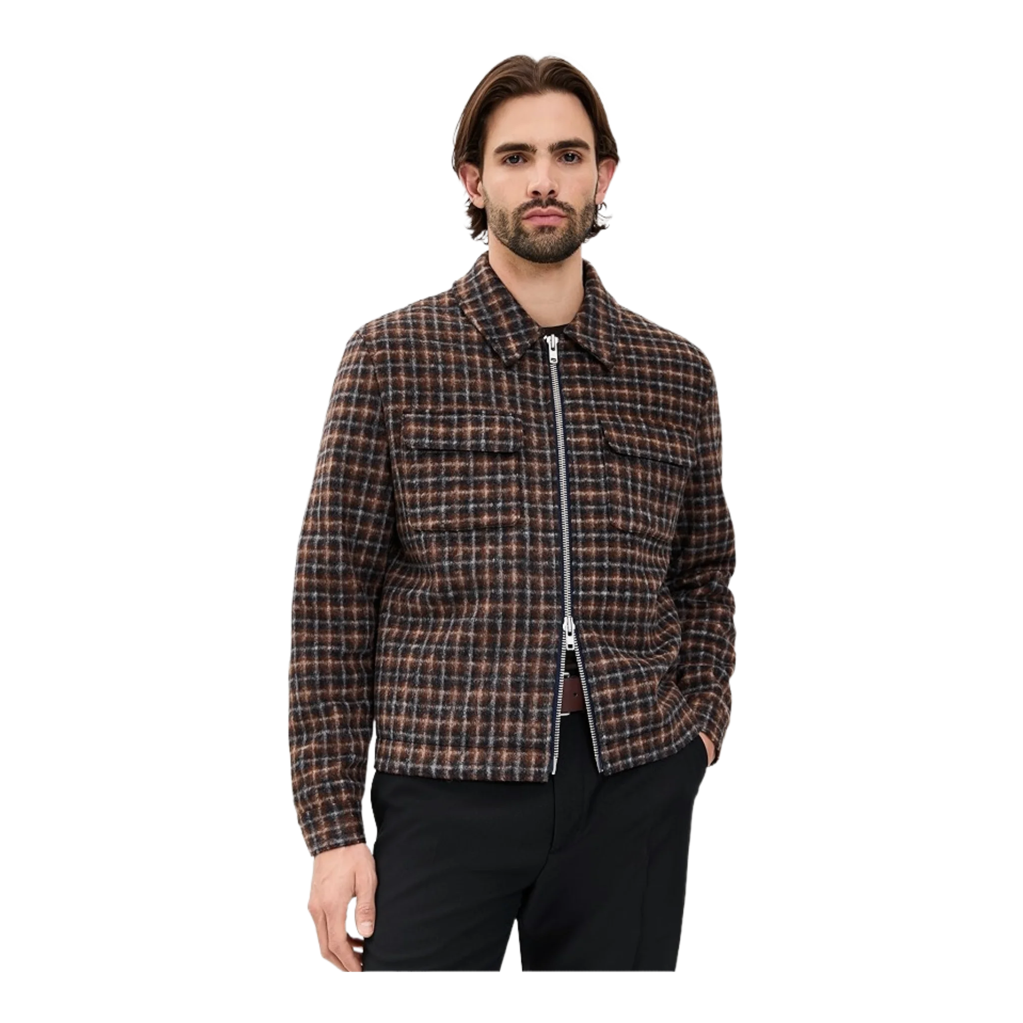 Check Osier Zip Jacket