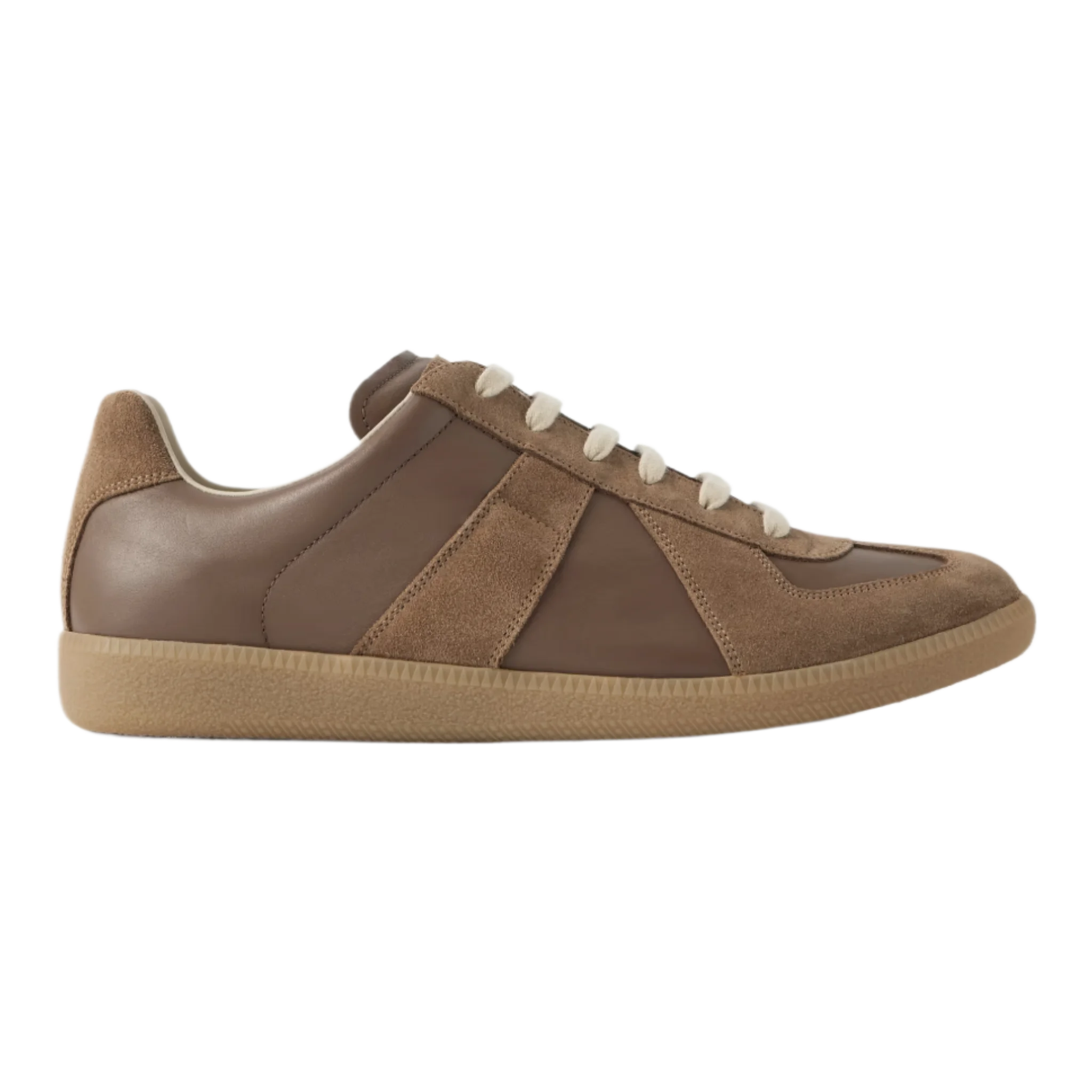 Replica Leather and Suede Sneakers