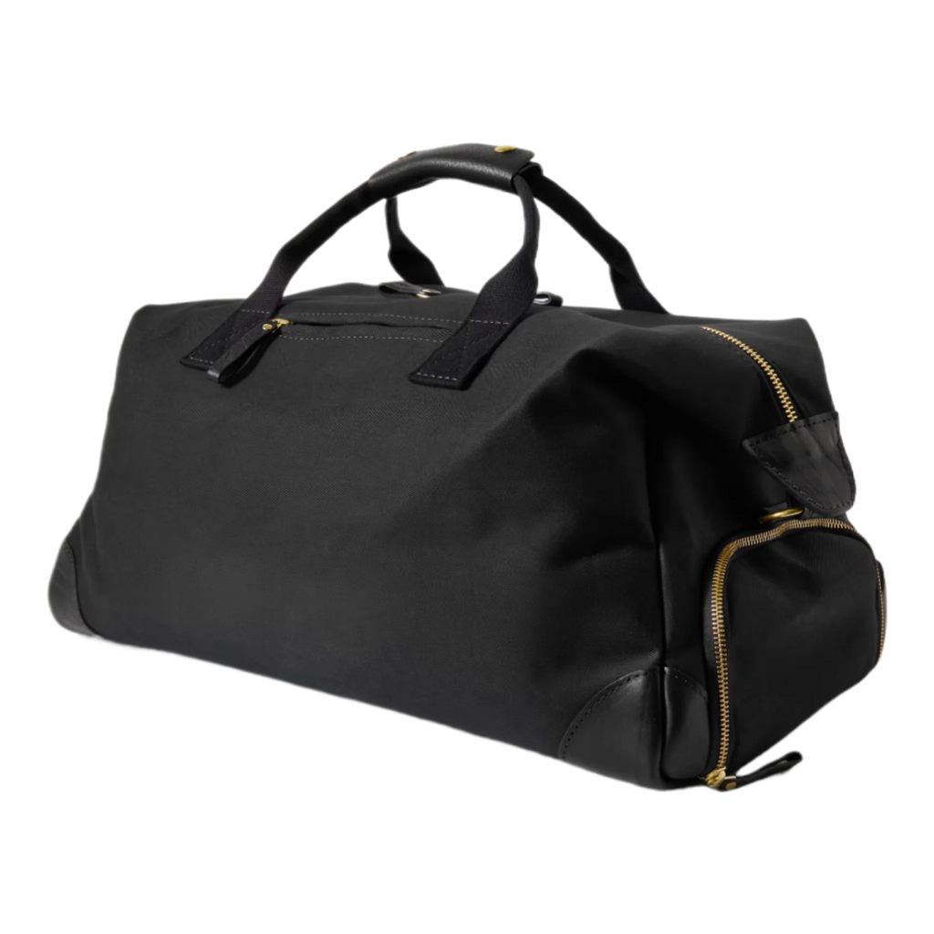 Weekender Leather-Trimmed Cotton-Canvas Holdall