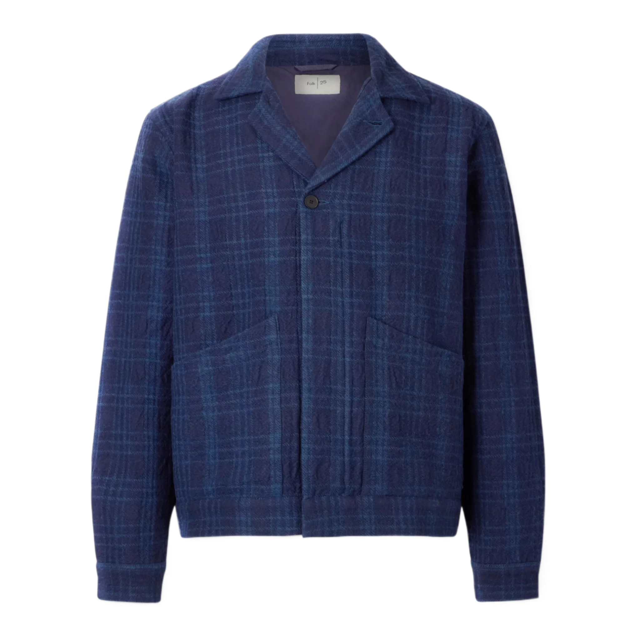 Chain Checked Cotton and Wool-Blend Jacket