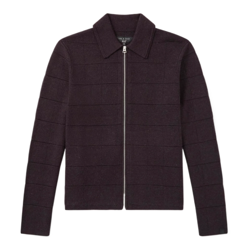 Melrose Wool Zip-Up Cardigan