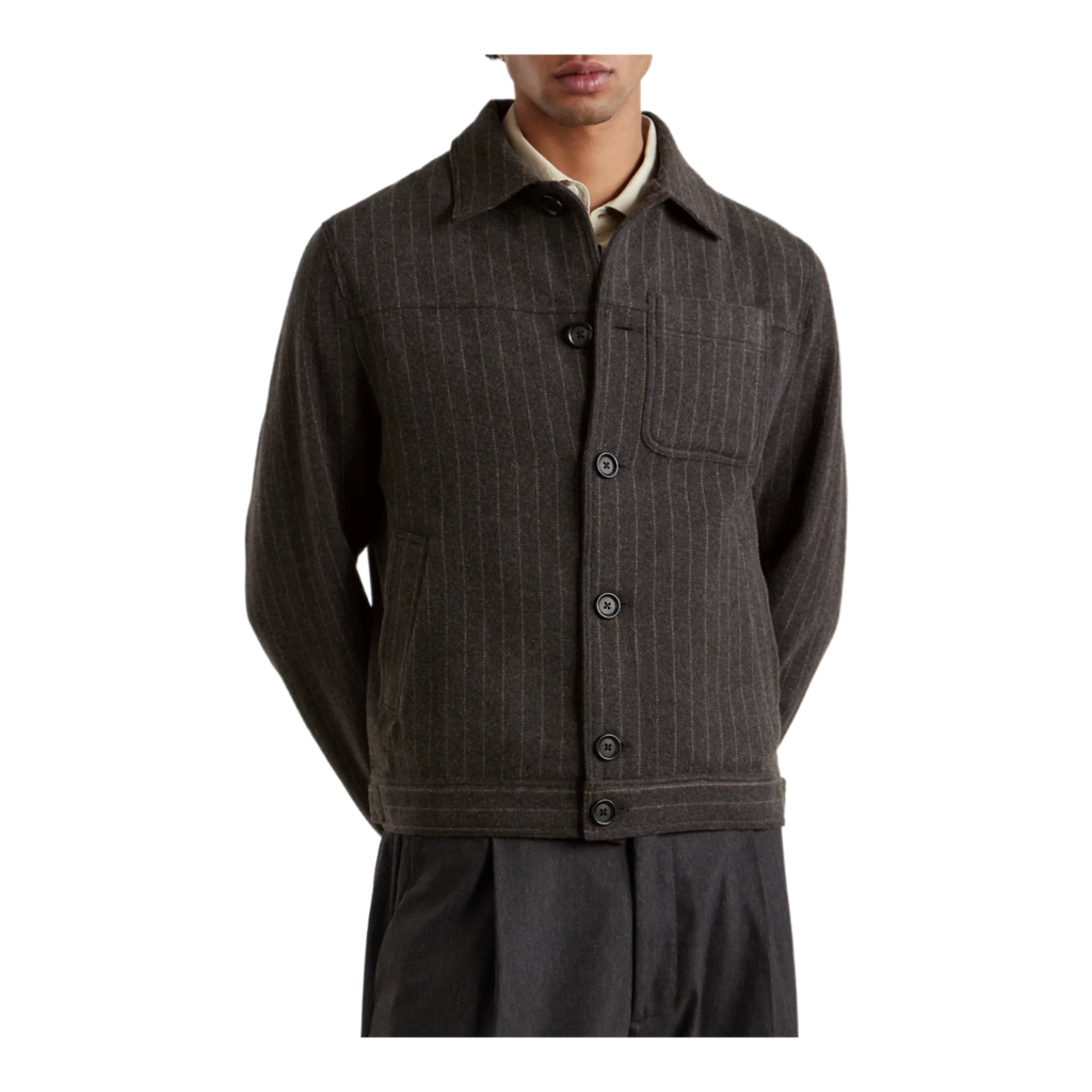 Buffalo Striped Wool-Blend Jacket