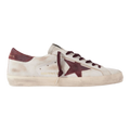 Super-Star Distressed Suede-Trimmed Leather Sneakers