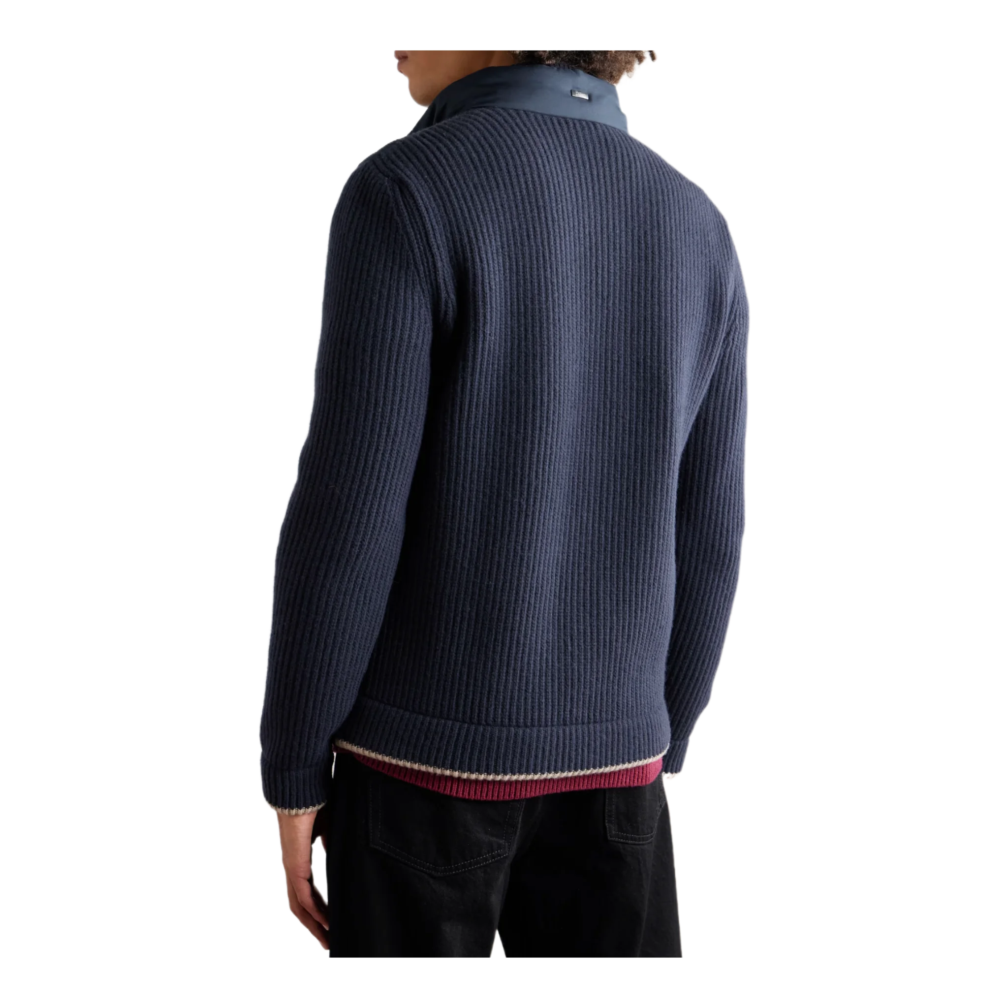 Slim-Fit Wool and Quilted Shell Down Jacket