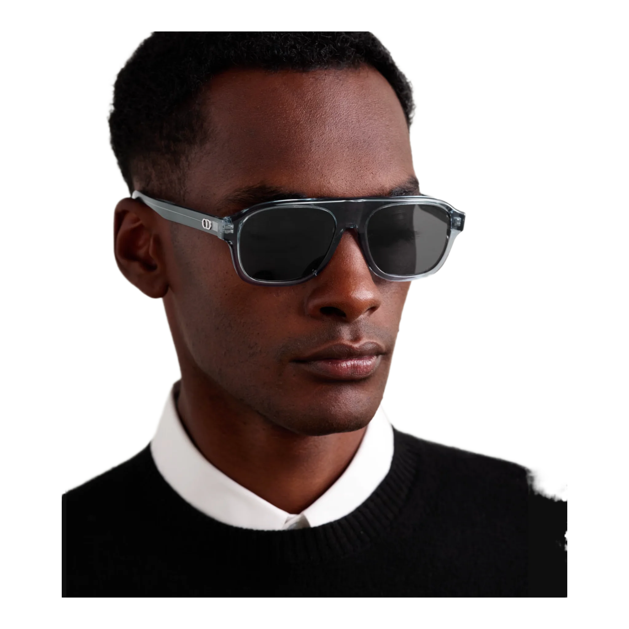 CDIconA1I Aviator-Style Acetate Sunglasses