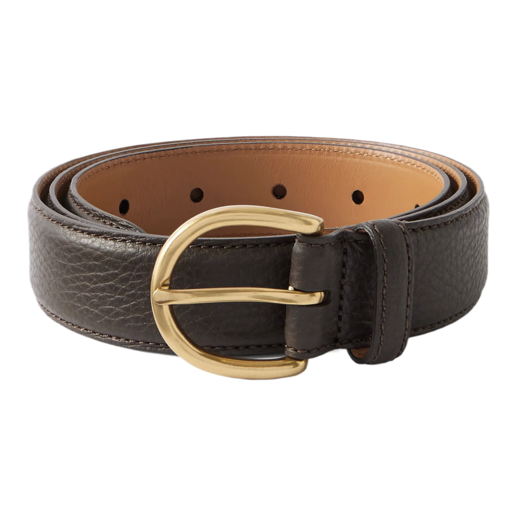 3cm Full-Grain Leather Belt