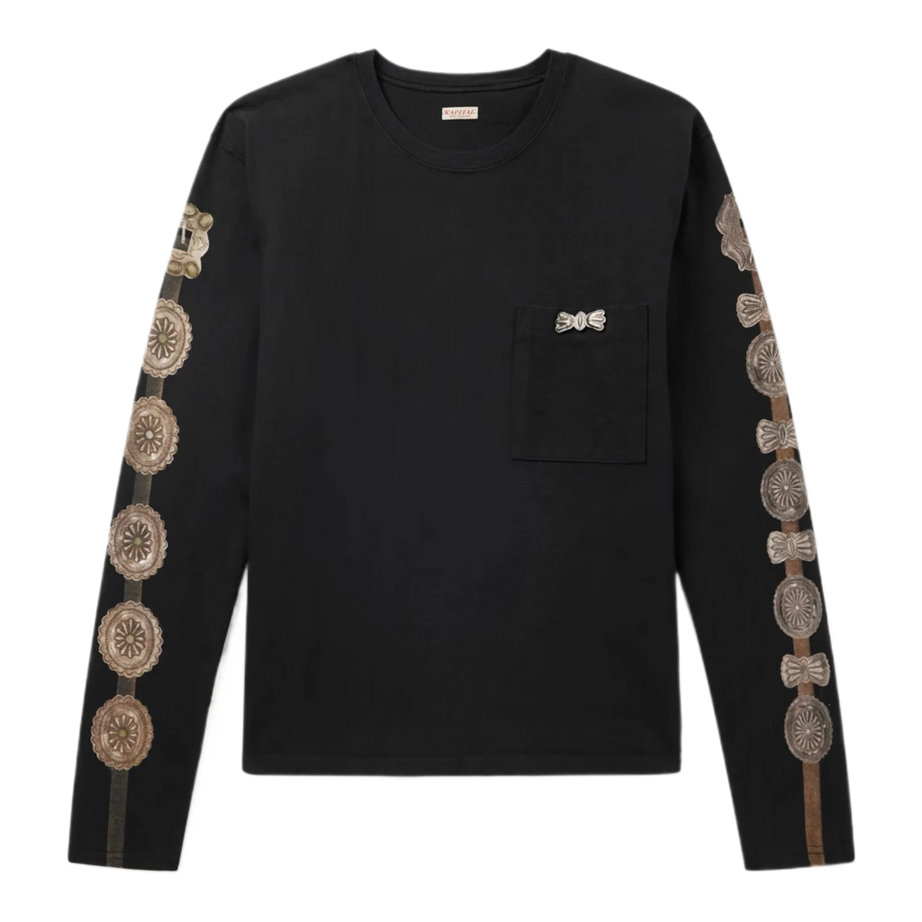 Dense Appliquéd Printed Cotton-Jersey T-Shirt