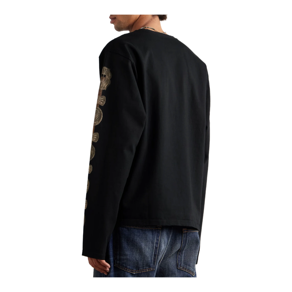 Dense Appliquéd Printed Cotton-Jersey T-Shirt