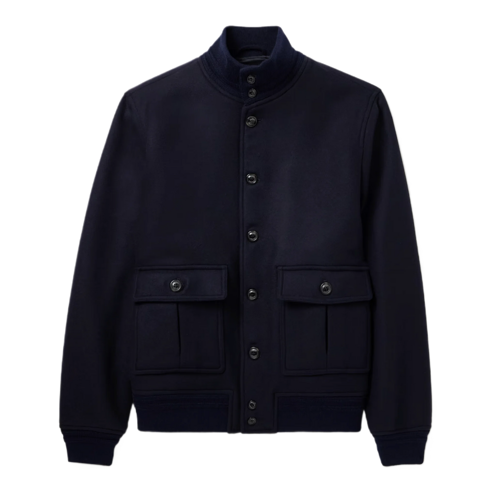 Virgin Wool Bomber Jacket