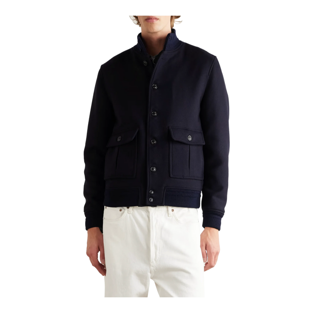 Virgin Wool Bomber Jacket