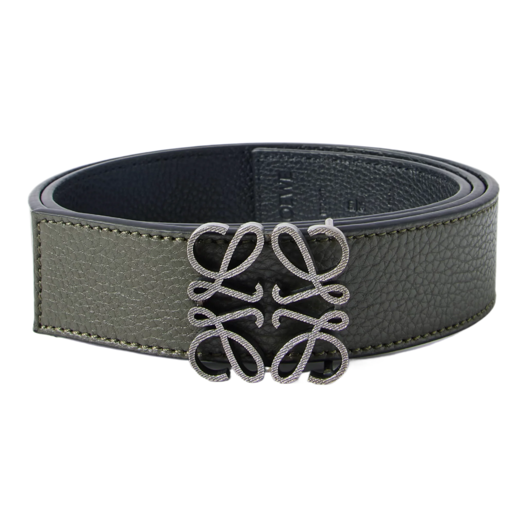 Anagram 3.5cm Reversible Leather Belt