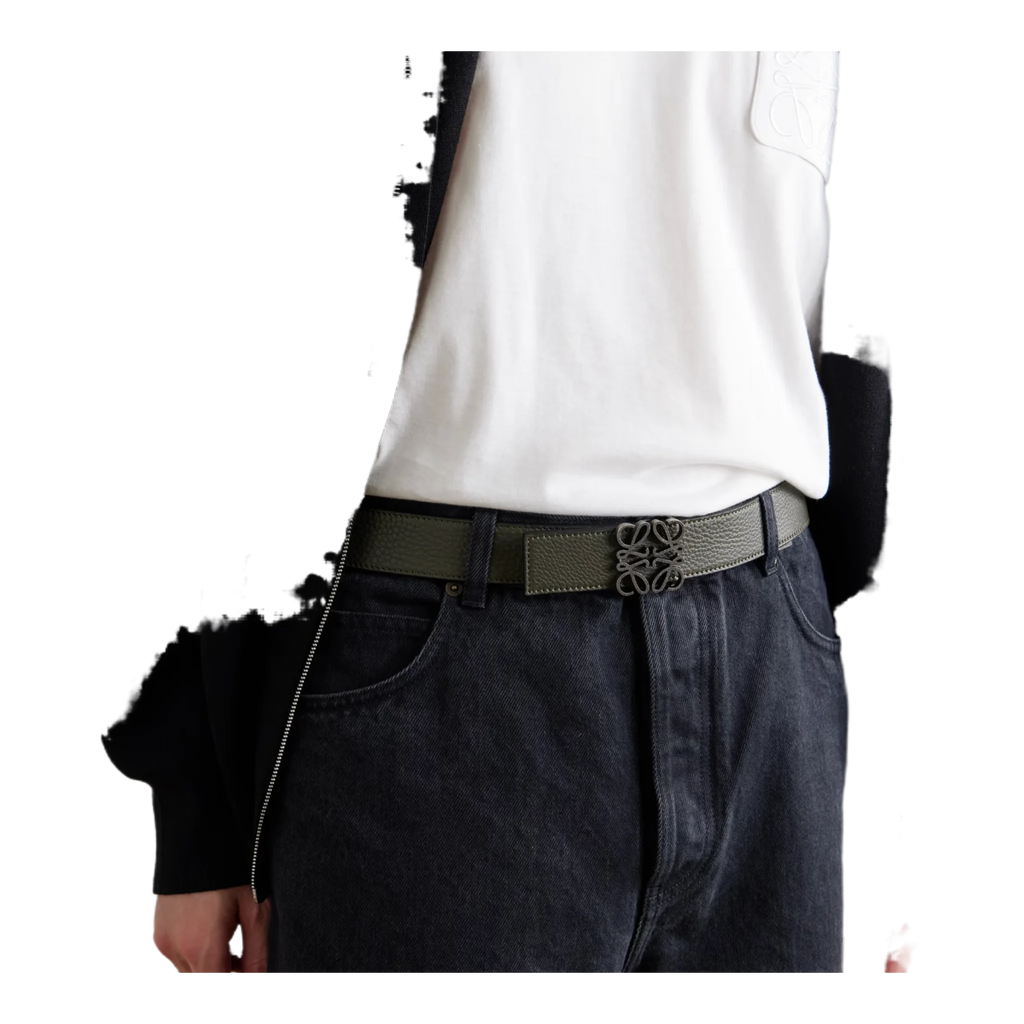 Anagram 3.5cm Reversible Leather Belt