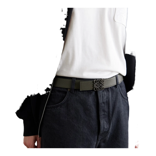 Anagram 3.5cm Reversible Leather Belt