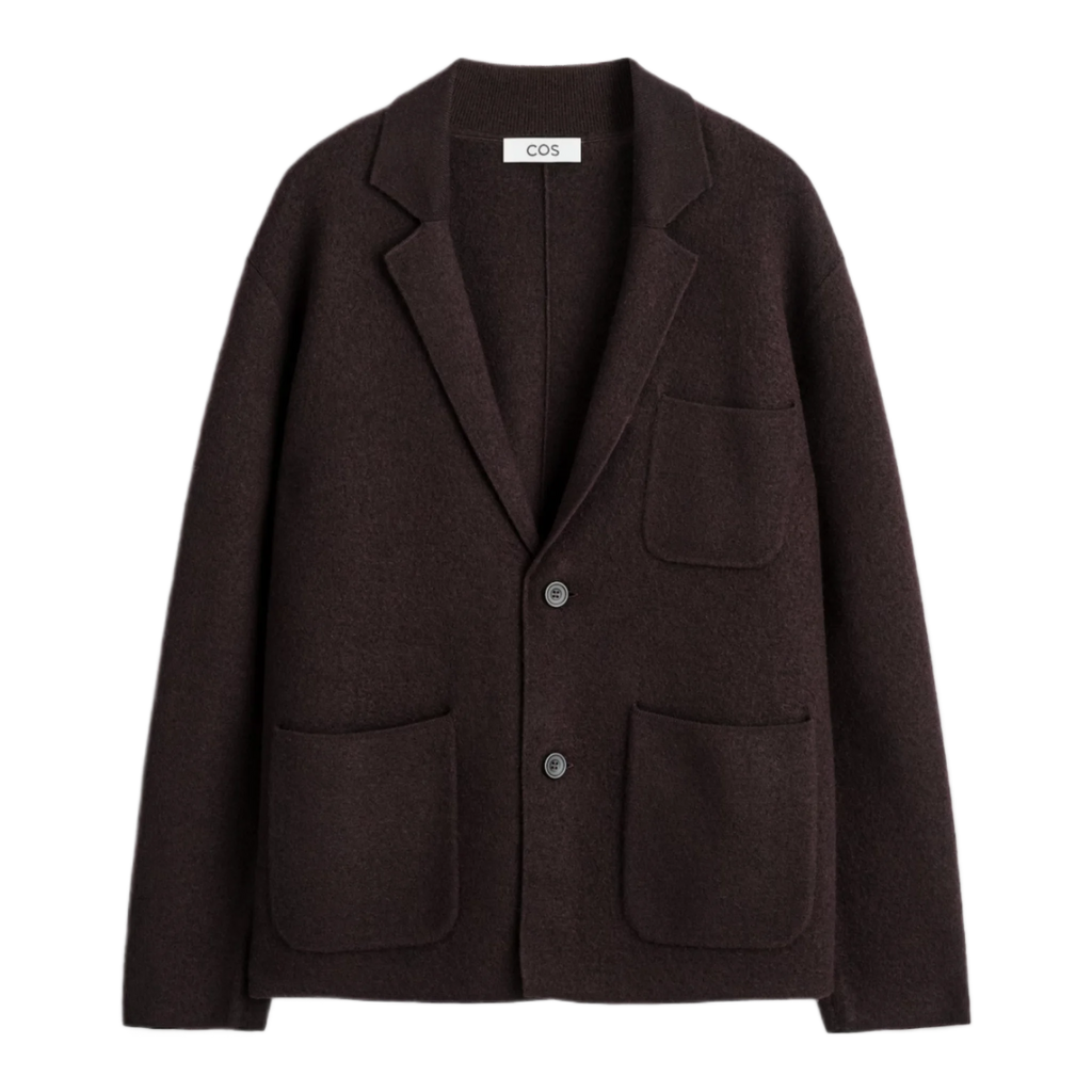 KNITTED BOILED-WOOL BLAZER