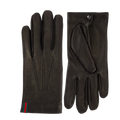 Web Stripe leather gloves