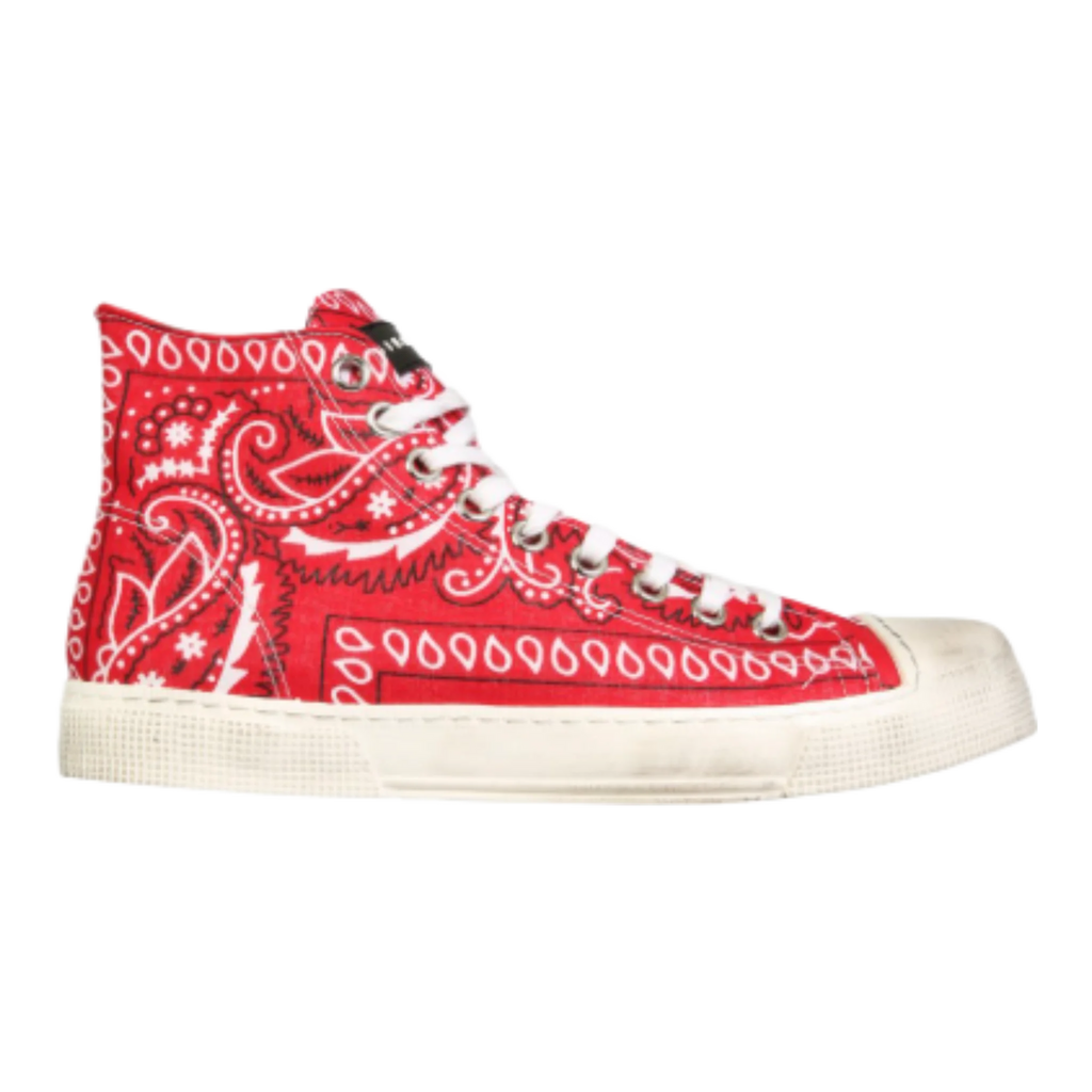 HIGH JEAN MICHEL CANVAS SNEAKERS WITH BANDANA PRINT