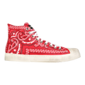 HIGH JEAN MICHEL CANVAS SNEAKERS WITH BANDANA PRINT