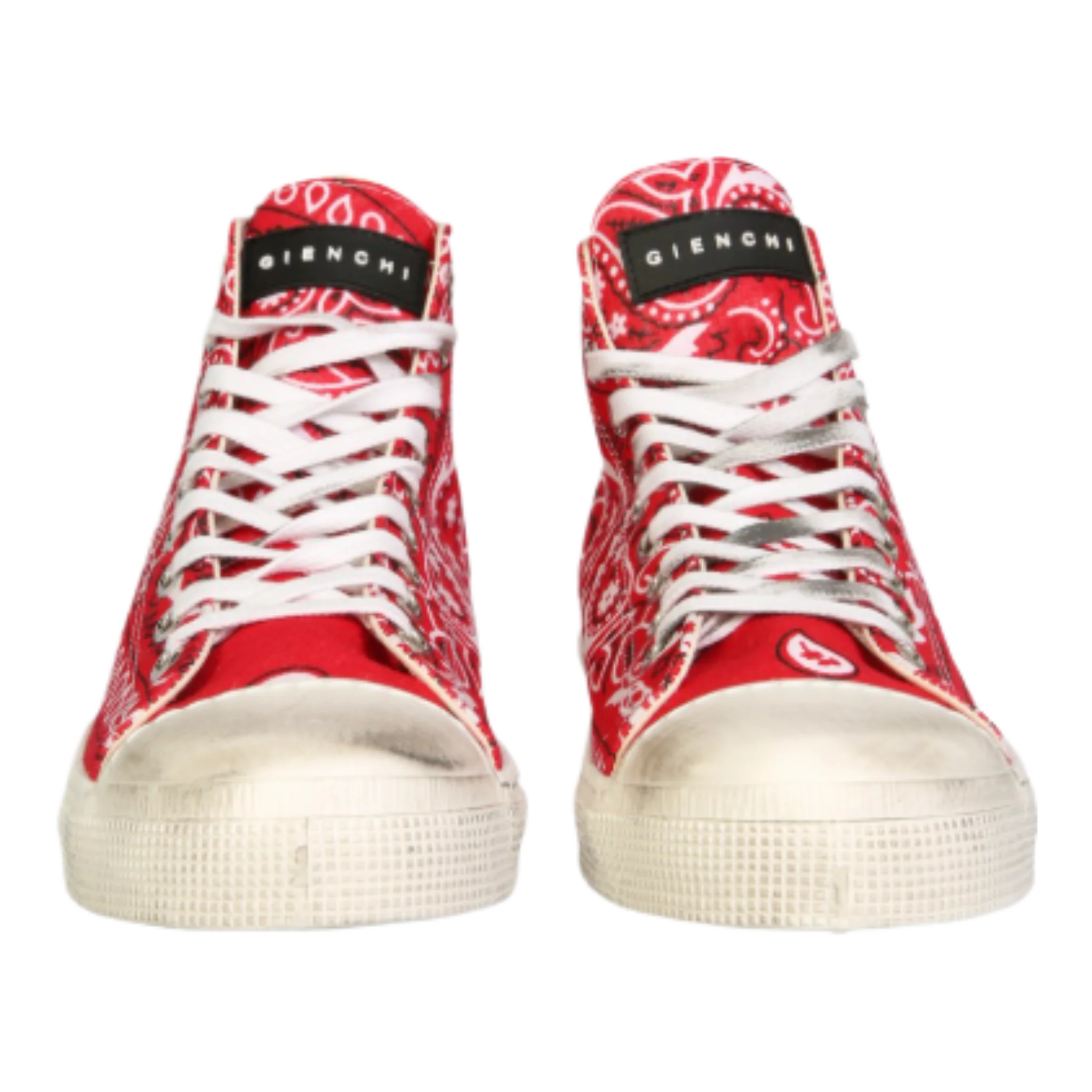 HIGH JEAN MICHEL CANVAS SNEAKERS WITH BANDANA PRINT