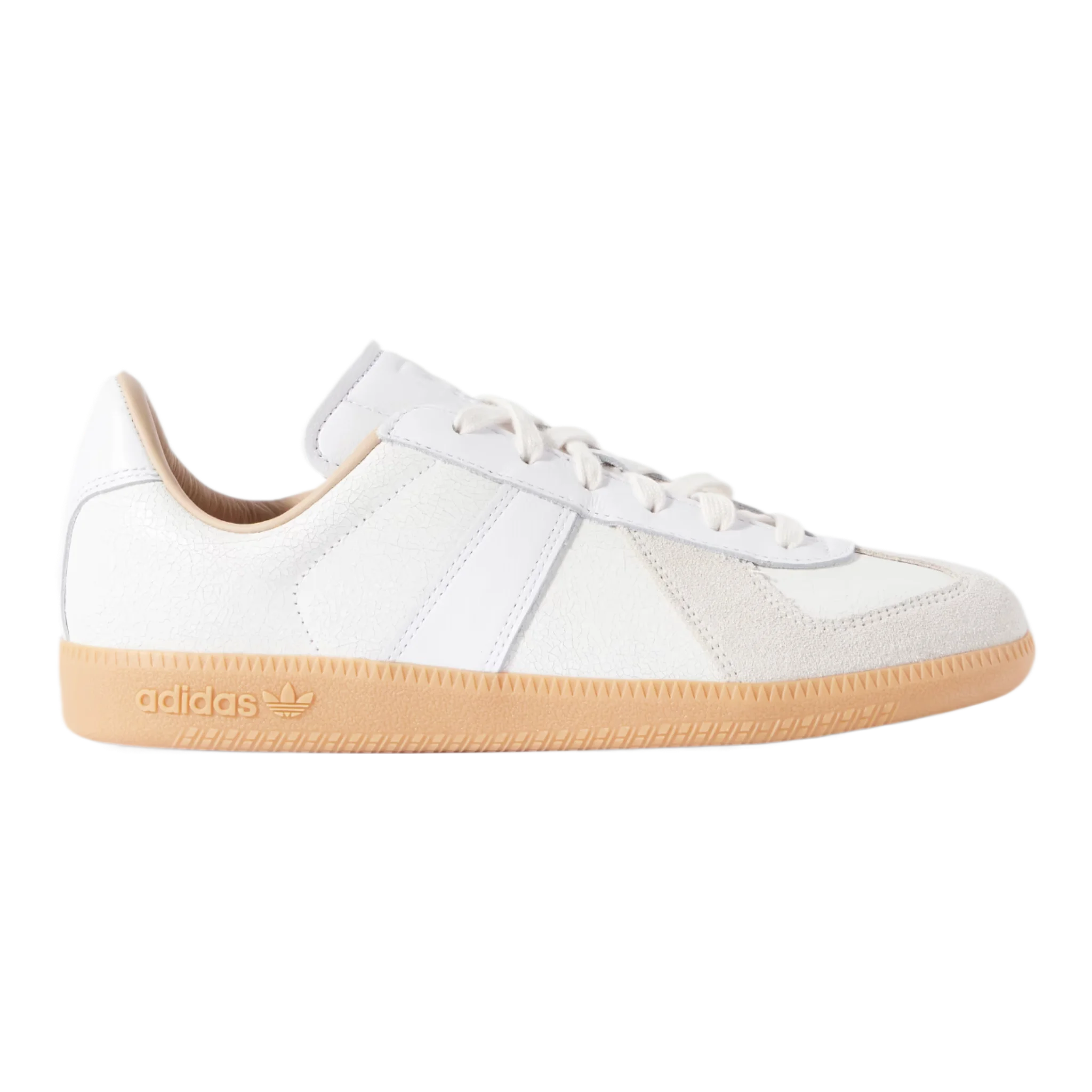 BW Army Lux Suede-Trimmed Cracked-Leather Sneakers