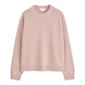 KNITTED COTTON CREW-NECK JUMPER