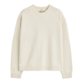 KNITTED COTTON CREW-NECK JUMPER