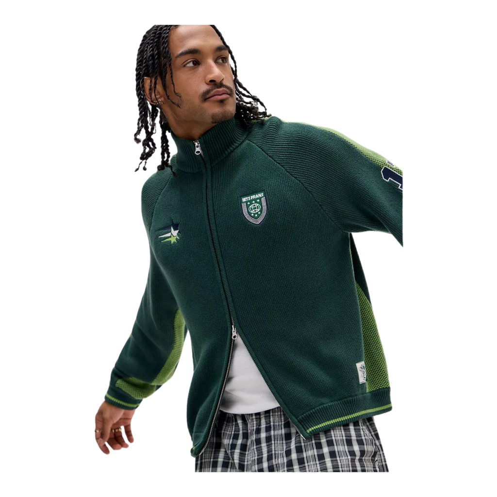 Green Sport Knit Track Top