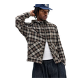 Brown Plaid Wing Jacket