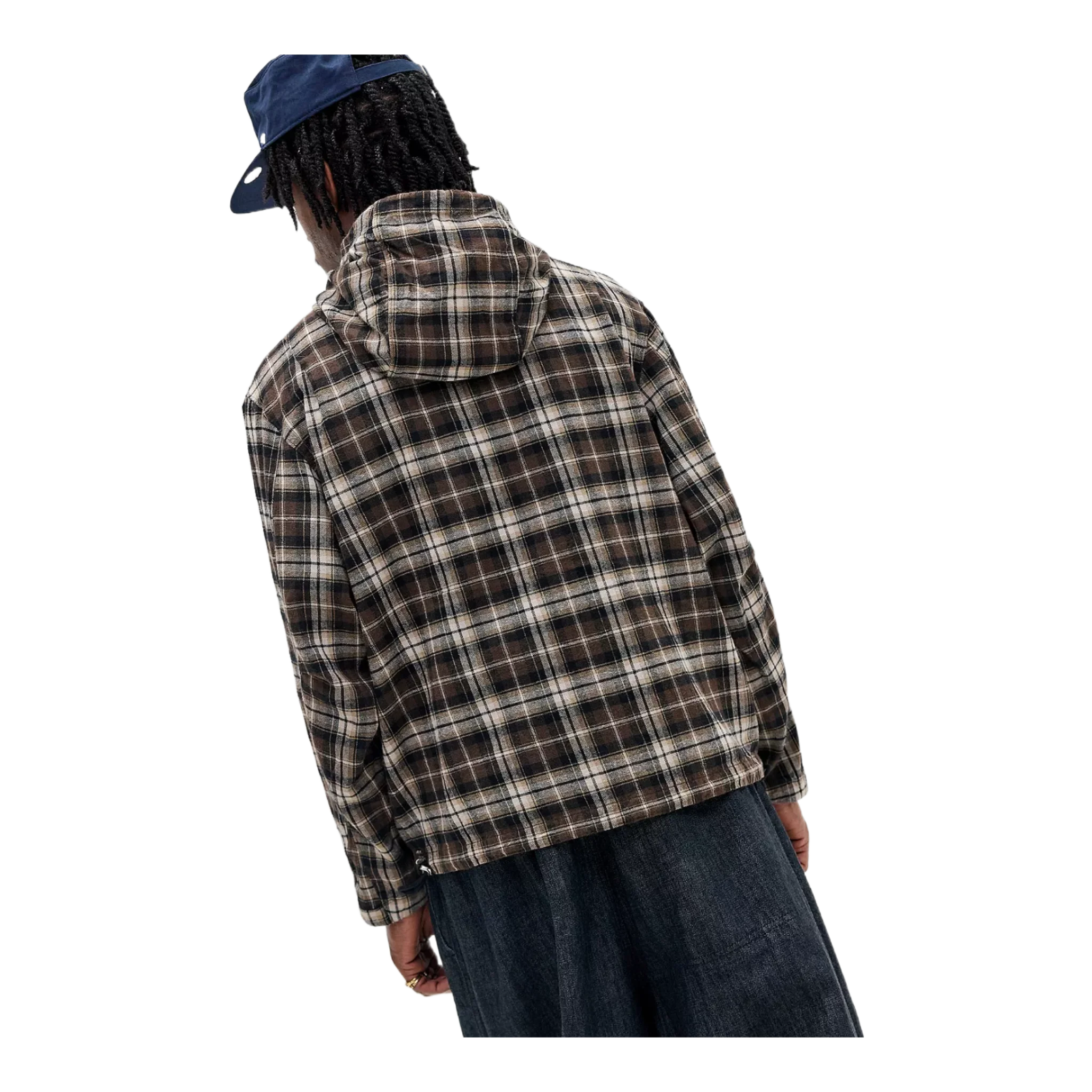 Brown Plaid Wing Jacket