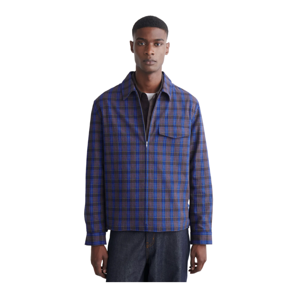 COTTON ZIPPED OVERSHIRT