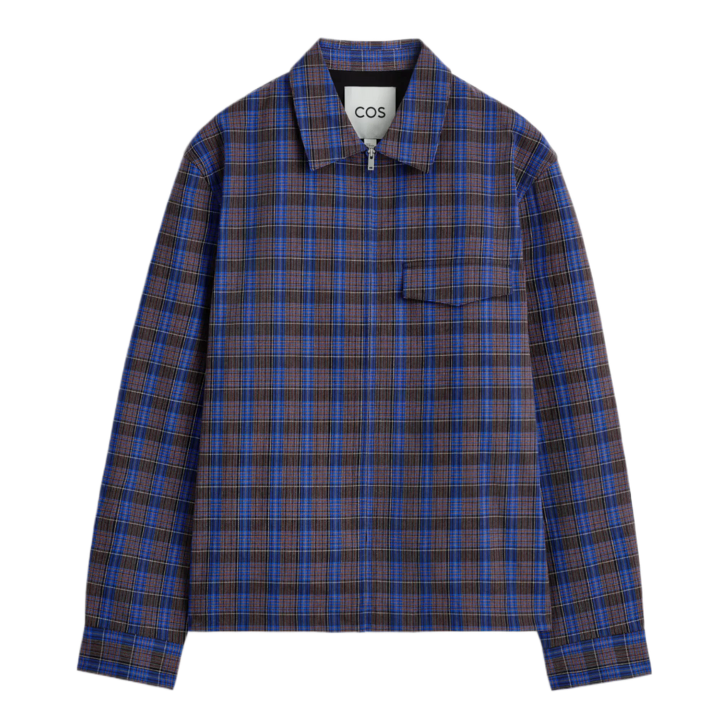 COTTON ZIPPED OVERSHIRT