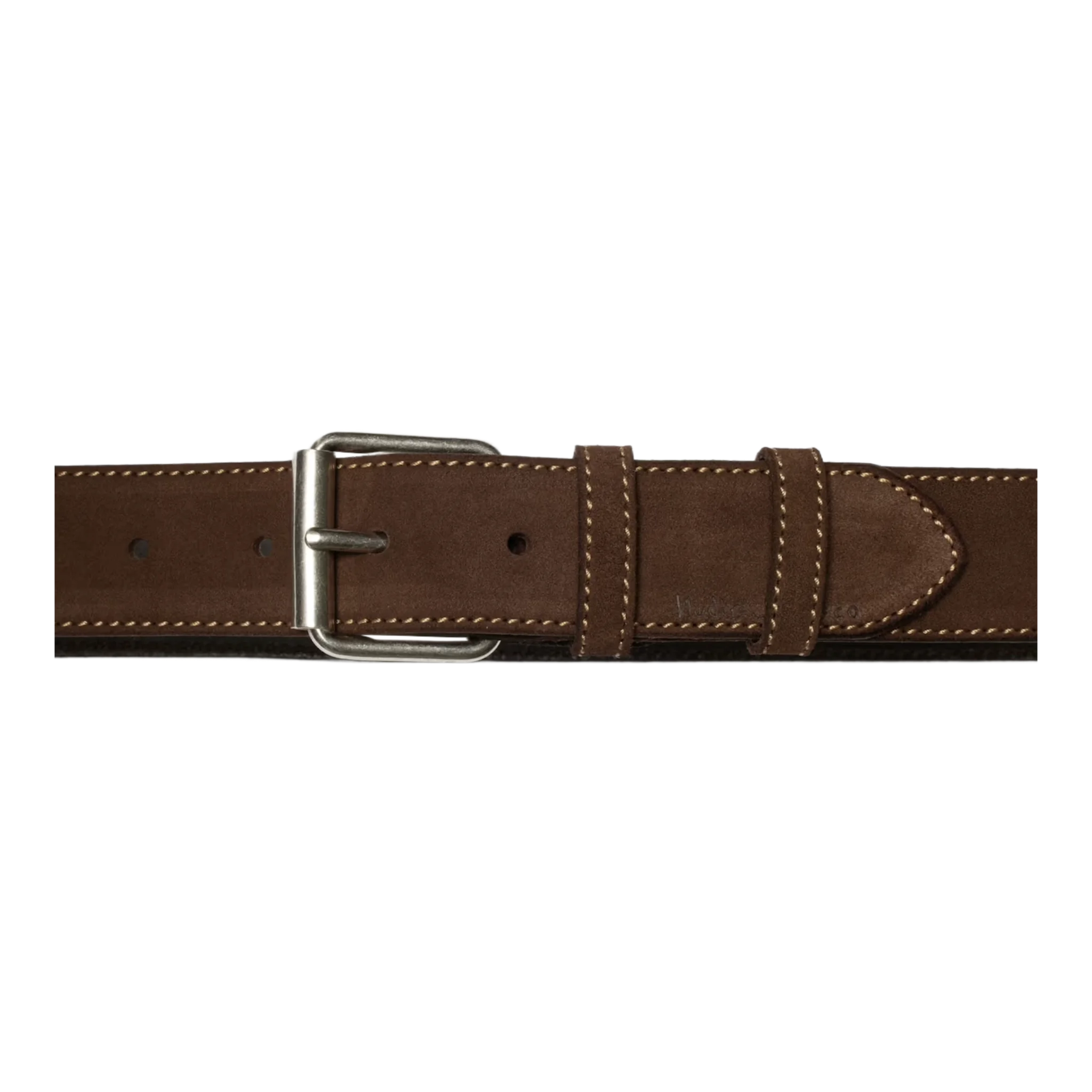 Pedersson Suede Belt Dark Brown