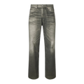 Third Cut Straight-Leg Printed Jeans