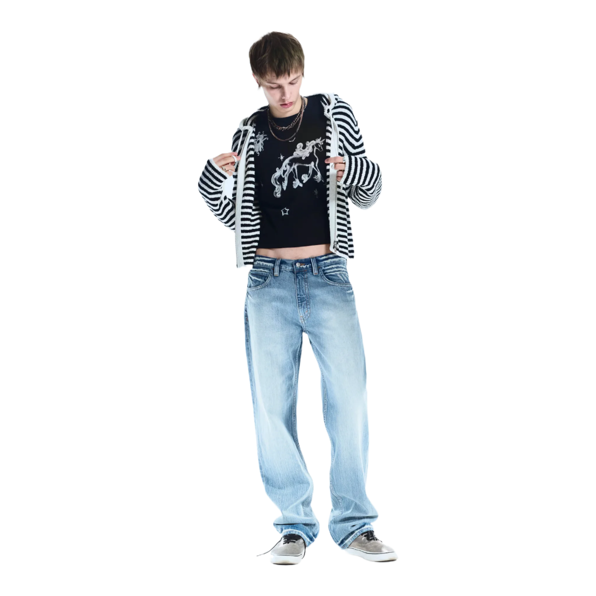ANTI UNISEX LOW WAIST REGULAR STRAIGHT JEANS